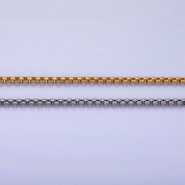 Aim Eternal | Blowout Stainless Steel Rounded Box Chain Necklace