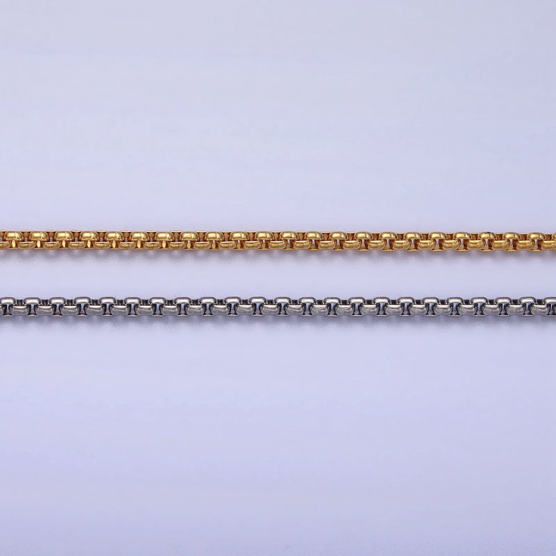 Aim Eternal | Blowout Stainless Steel Rounded Box Chain Necklace