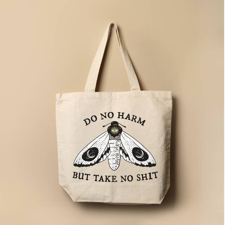 Indigo Maiden | Do No Harm But Take No Shit Tote Bag