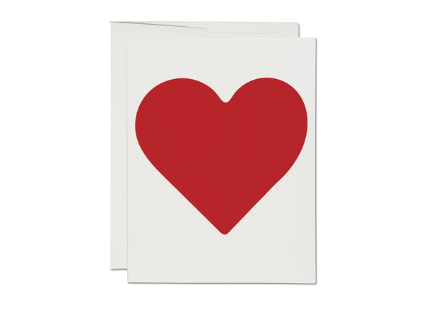 Red Cap Cards | Huge Heart love greeting card