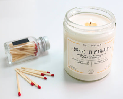 The Card Bureau | Burning the Patriarchy Jar Candle