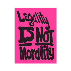 Apply Stickers | Legality Is Not Morality by Sam Durant Die-Cut Sticker