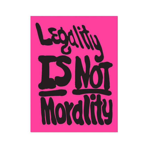 Apply Stickers | Legality Is Not Morality by Sam Durant Die-Cut Sticker
