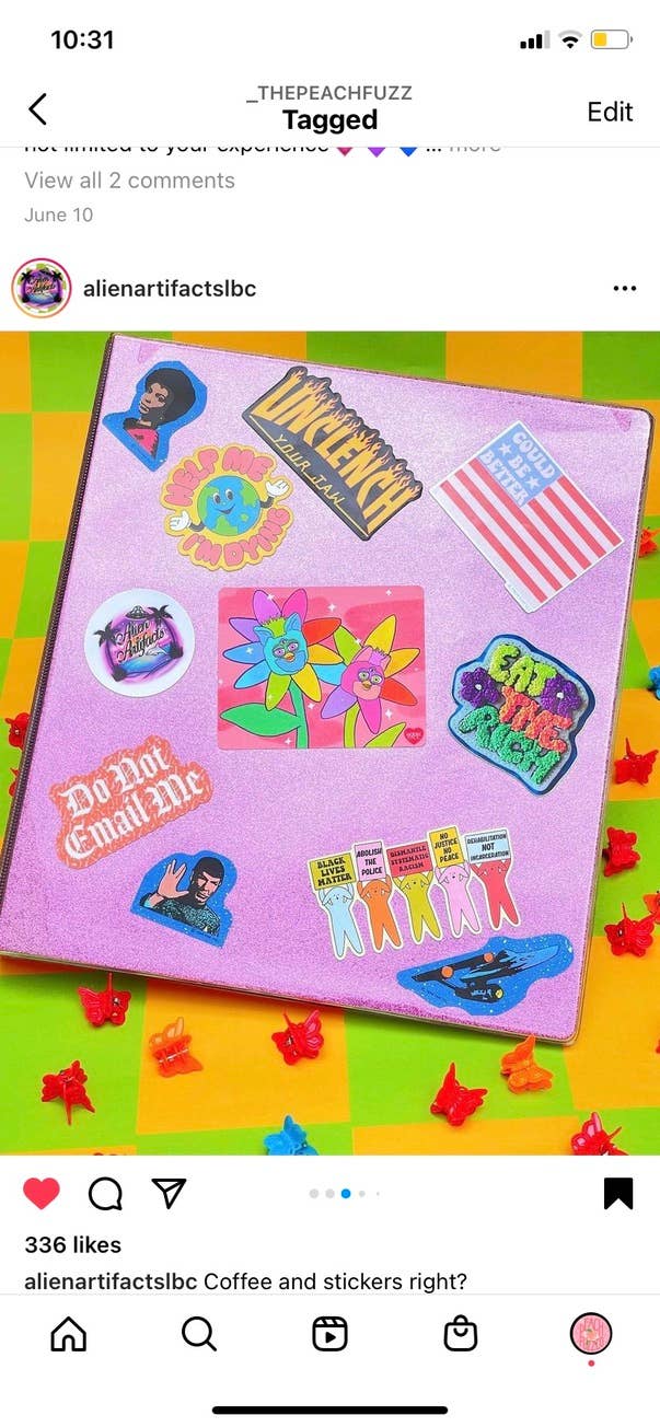 The Peach Fuzz | Could Be Better American Flag Sticker
