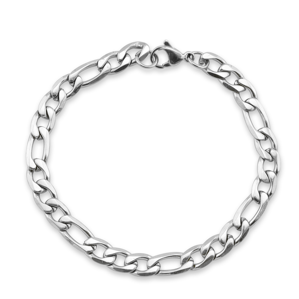 WJW | Stainless Steel Figaro Chain Bracelet