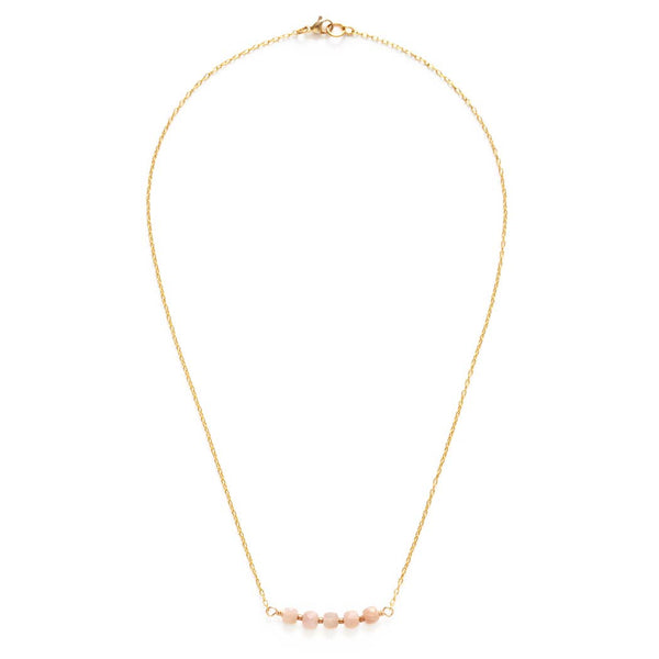 Mind's Eye Design | Peach Moonstone Necklace