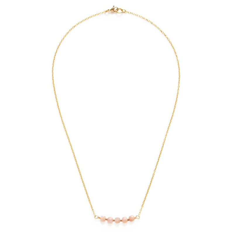 Mind's Eye Design | Peach Moonstone Necklace