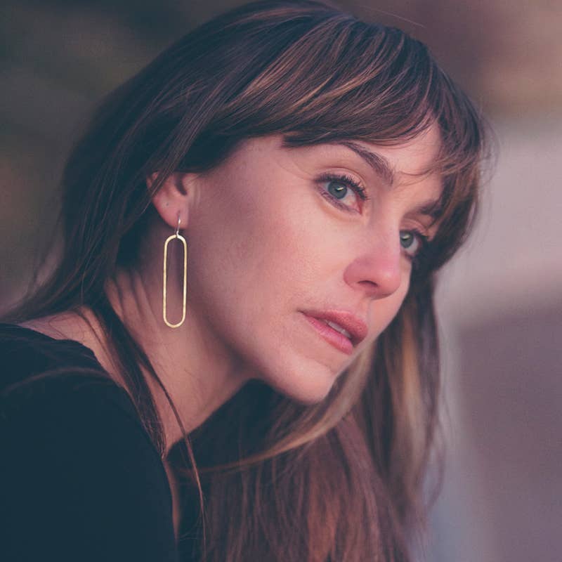 Mind's Eye Design | Geometric Threaders- Oval Earrings