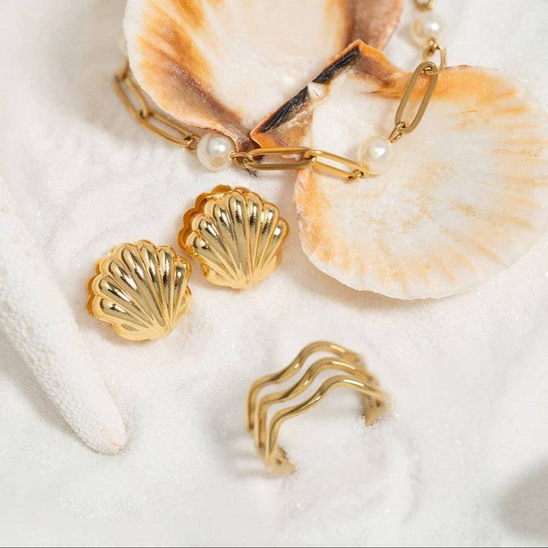 WJW | Stainless Steel Pearl Paperclip Chain Bracelet