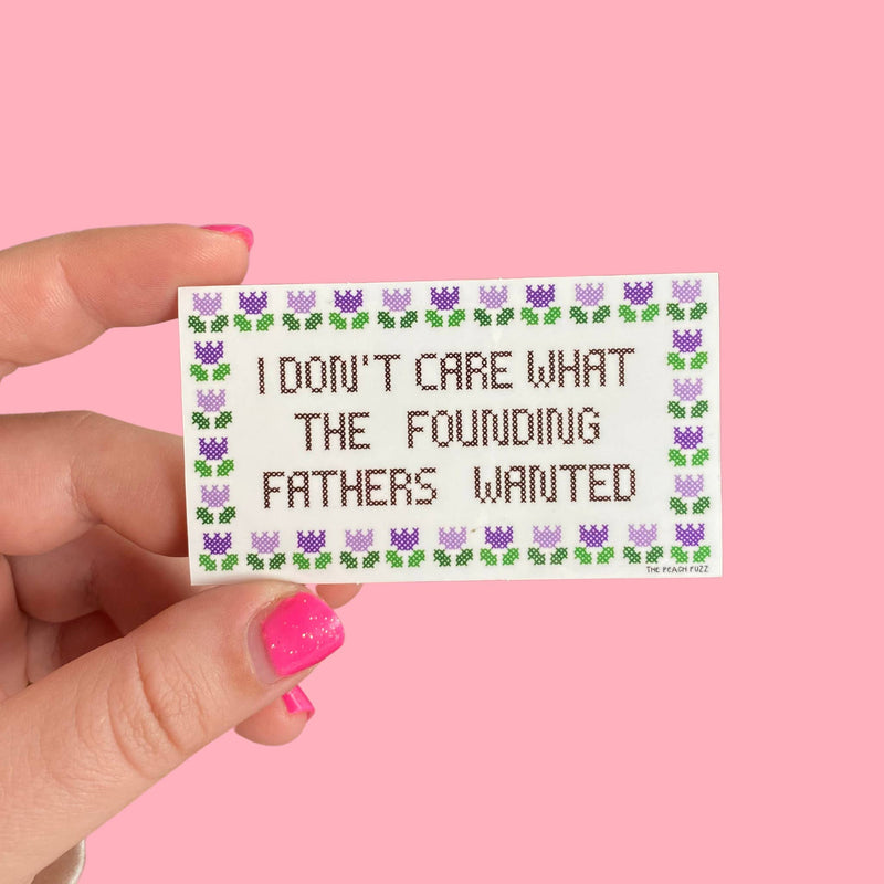 The Peach Fuzz | Founding Fathers Sticker
