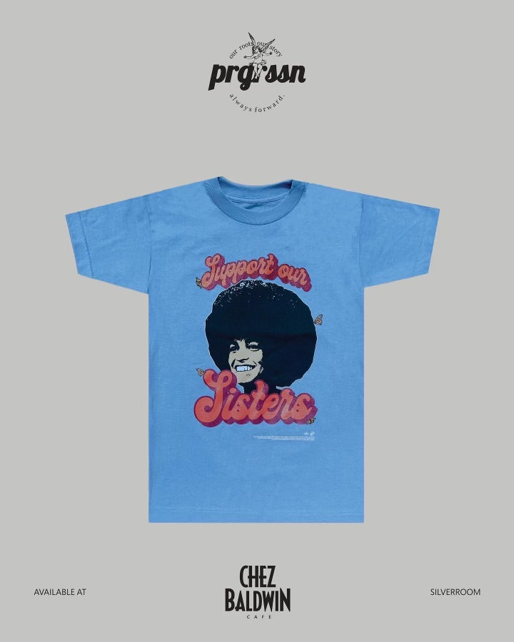 Black Women Are The Future Angela Tee (Blue) | PRGRSSN