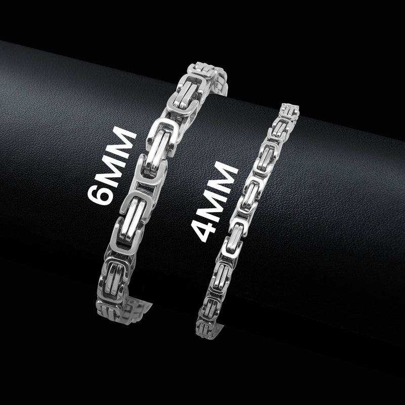 WJW | Stainless Steel Byzantine Chain Bracelet
