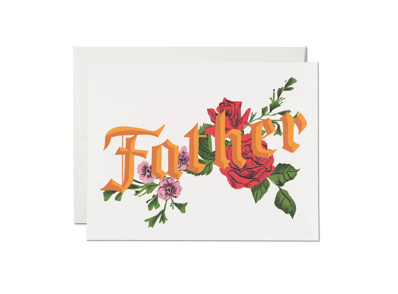 Red Cap Cards | Tattoo Father Father's Day greeting card
