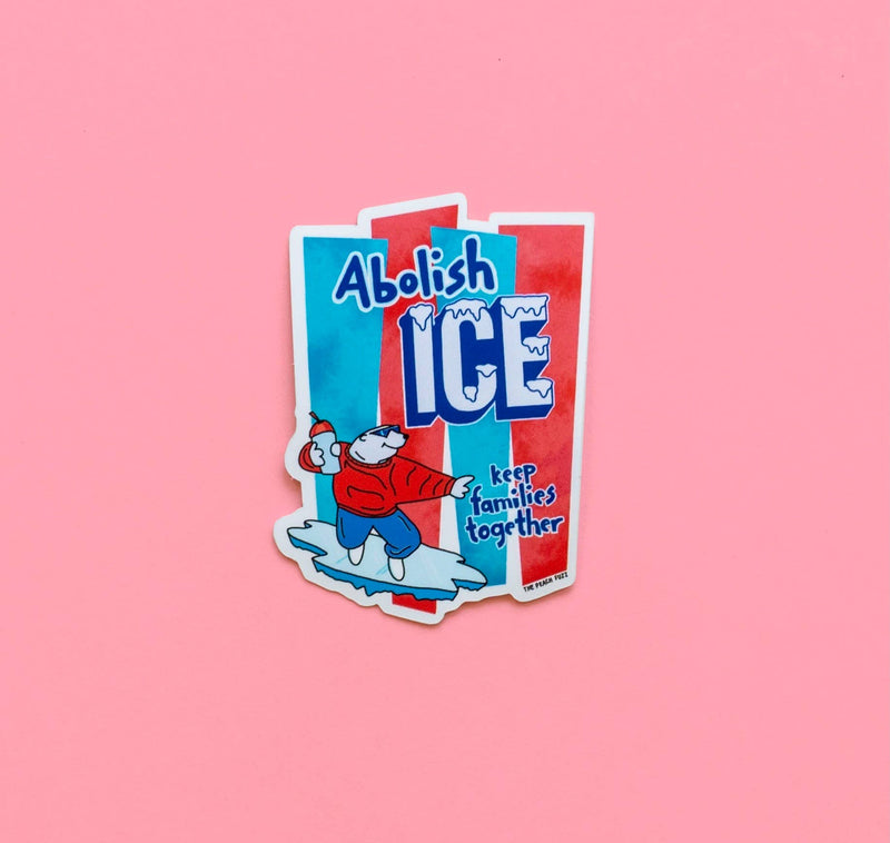 The Peach Fuzz | Abolish Ice Sticker