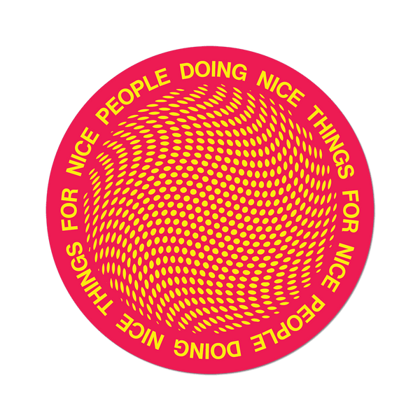 Apply Stickers | Nice People > Nice Things by Oliver Payne Sticker