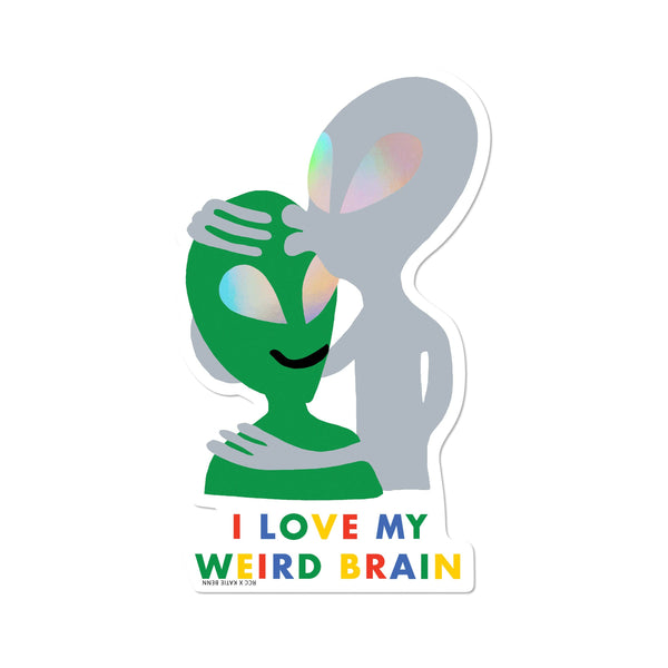 Red Cap Cards | Weird Brain Sticker