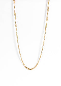 WJW | Stainless Steel Gold Curb Chain Necklace