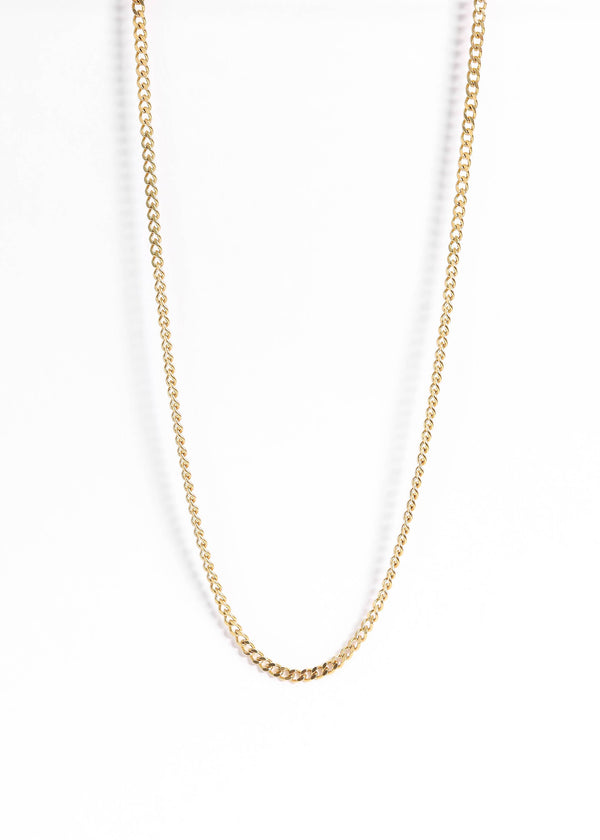 WJW | Stainless Steel Gold Curb Chain Necklace