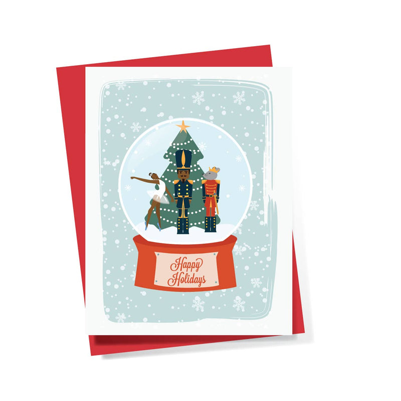 Soular Powered - Snowglobe Nutcracker Greeting Card