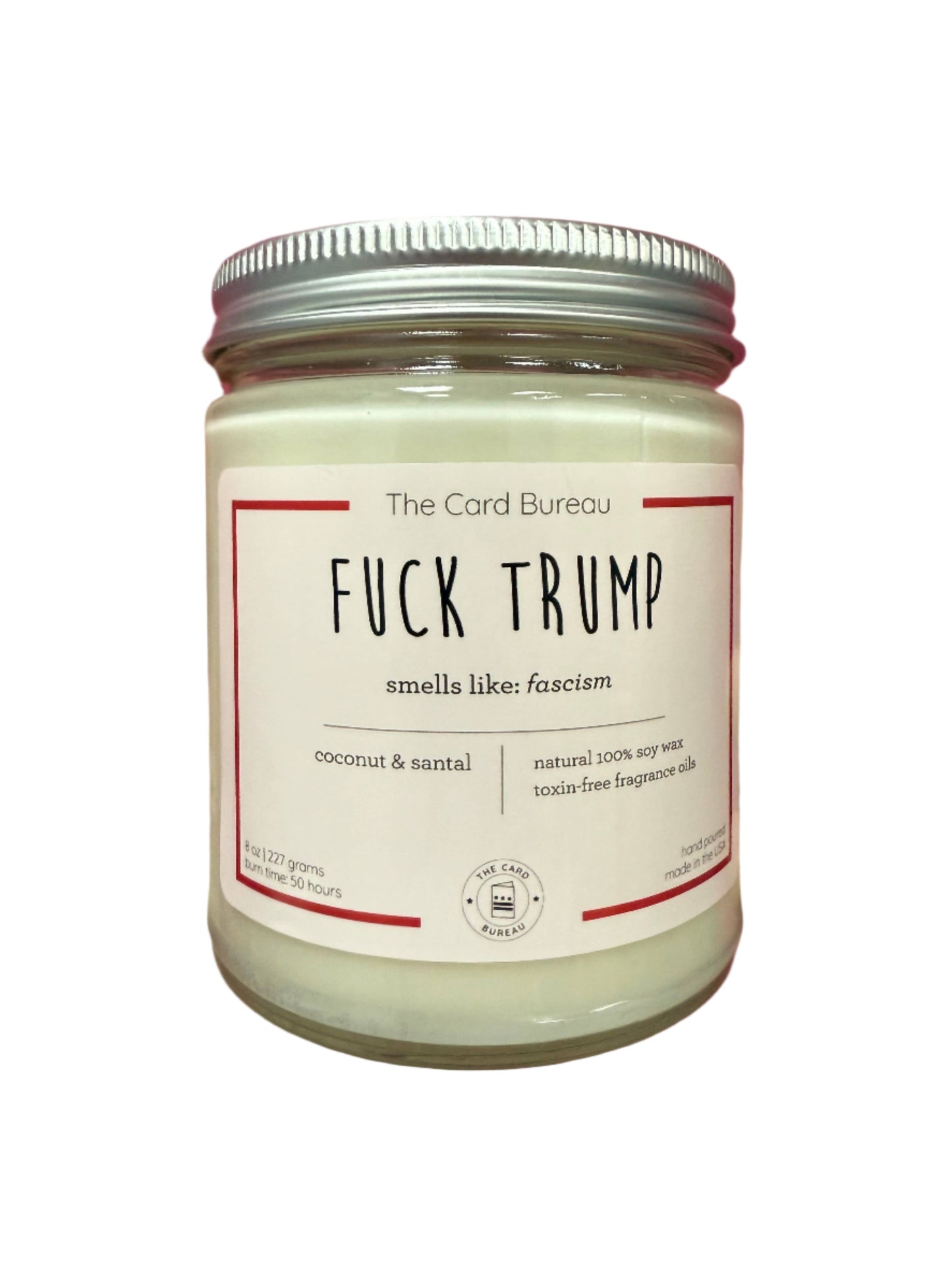 The Card Bureau | F*uck Trump Soy Jar Candle