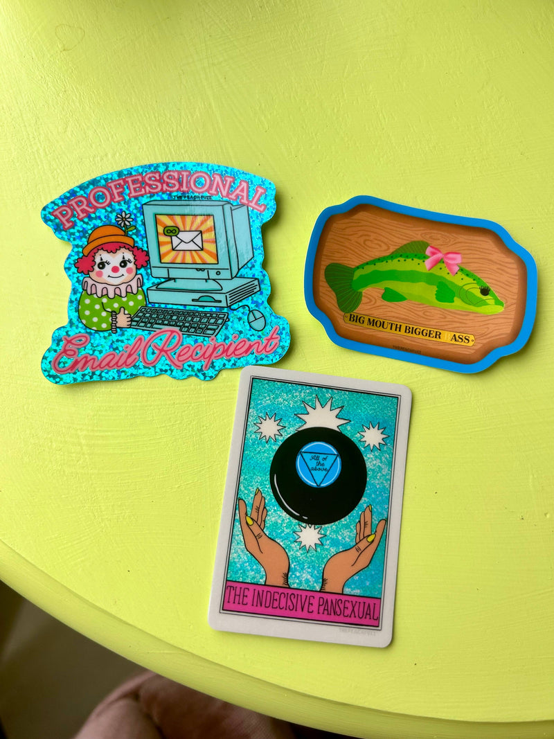 The Peach Fuzz | Professional Email Recipient Glitter Sticker