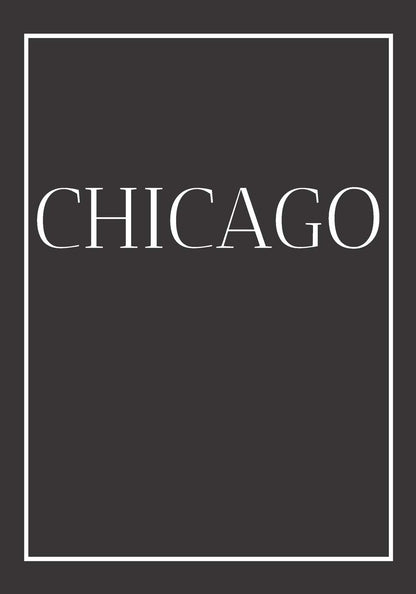 Chicago: A decorative book for coffee tables