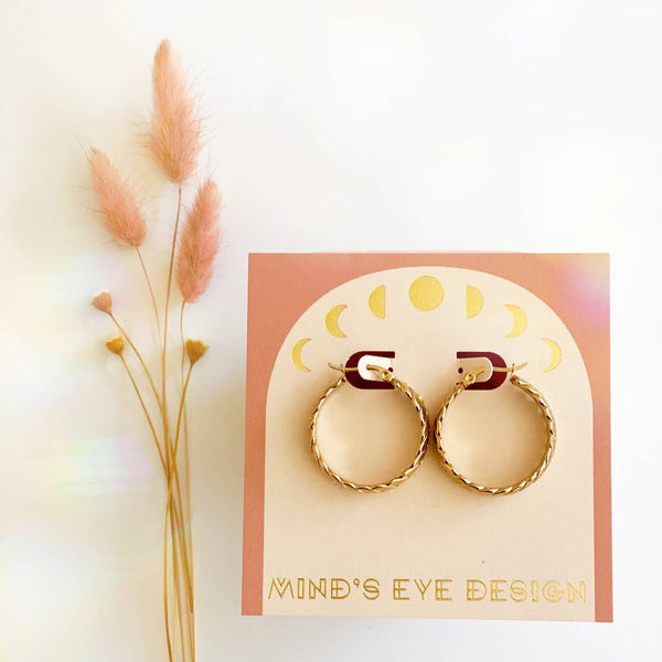 Mind's Eye Design | Braided Hoop Earrings