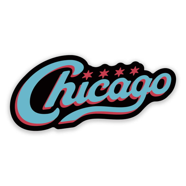 Transit Tees | Chicago Vintage Script Sticker