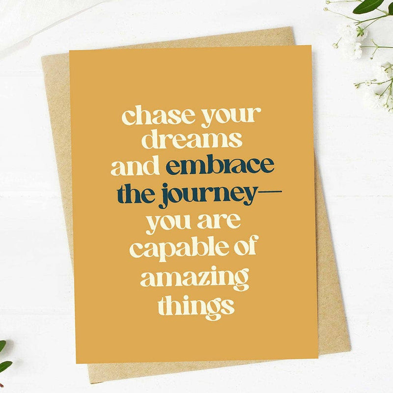 Big Moods | "Chase your dreams..." Inspirational Graduation Card