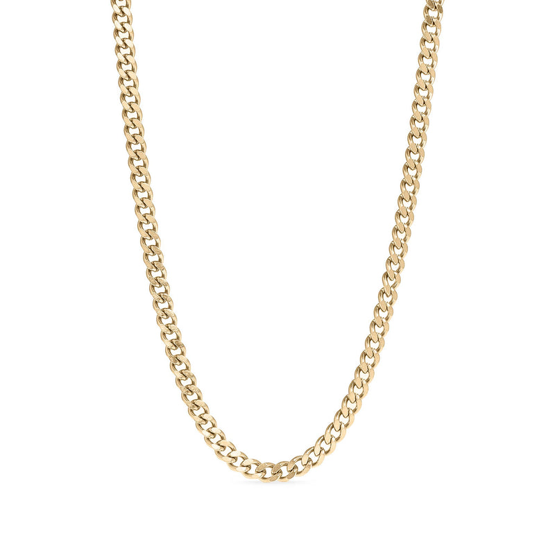 WJW | Stainless Steel Gold Curb Chain Necklace