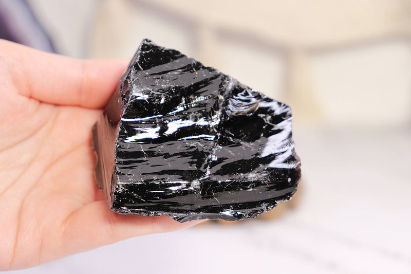 Black Obsidian Incense Stick Holder -Black Obsidian Incense