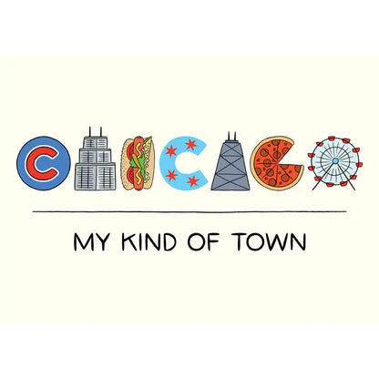 The Found | Chicago Icons Lettering Postcard