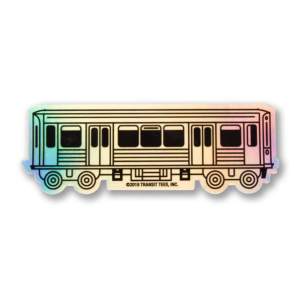 Transit Tees | El Train Holographic Sticker