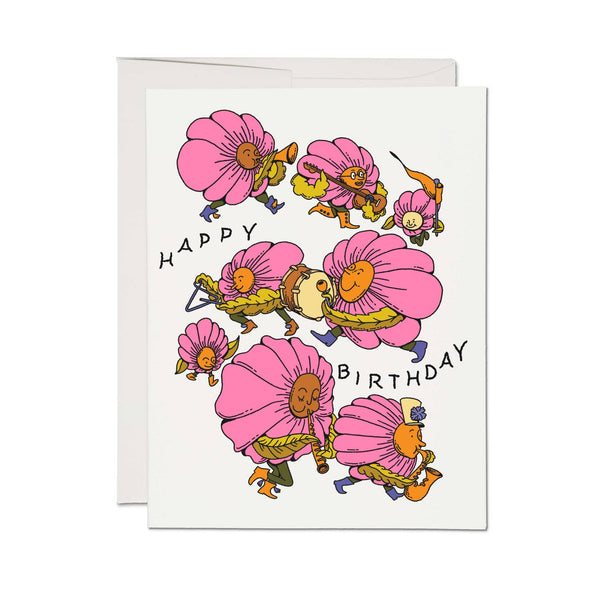 Red Cap Cards | Birthday Band Greeting Card