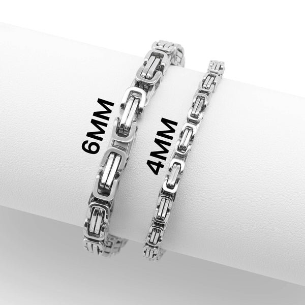 WJW | Stainless Steel Byzantine Chain Bracelet