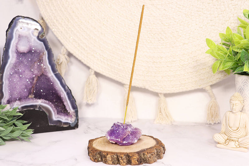 Natures Artifacts | Amethyst Incense Stick Holder
