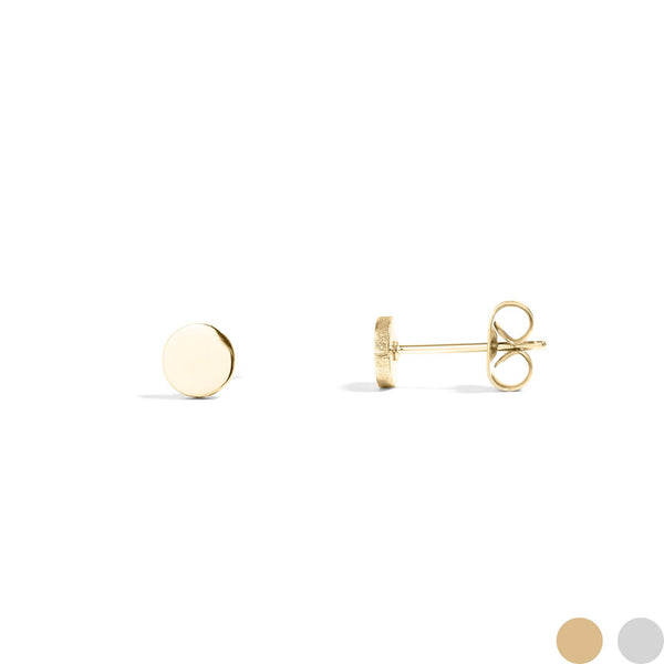 WJW | Stainless Steel Round Stud Earrings