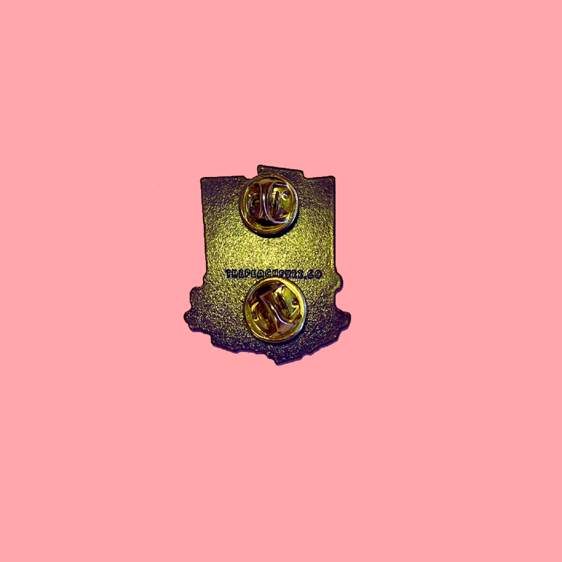 The Peach Fuzz | Abolish ICE Enamel Pin