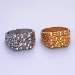 Aim Eternal | Textured Statement Signet Ring