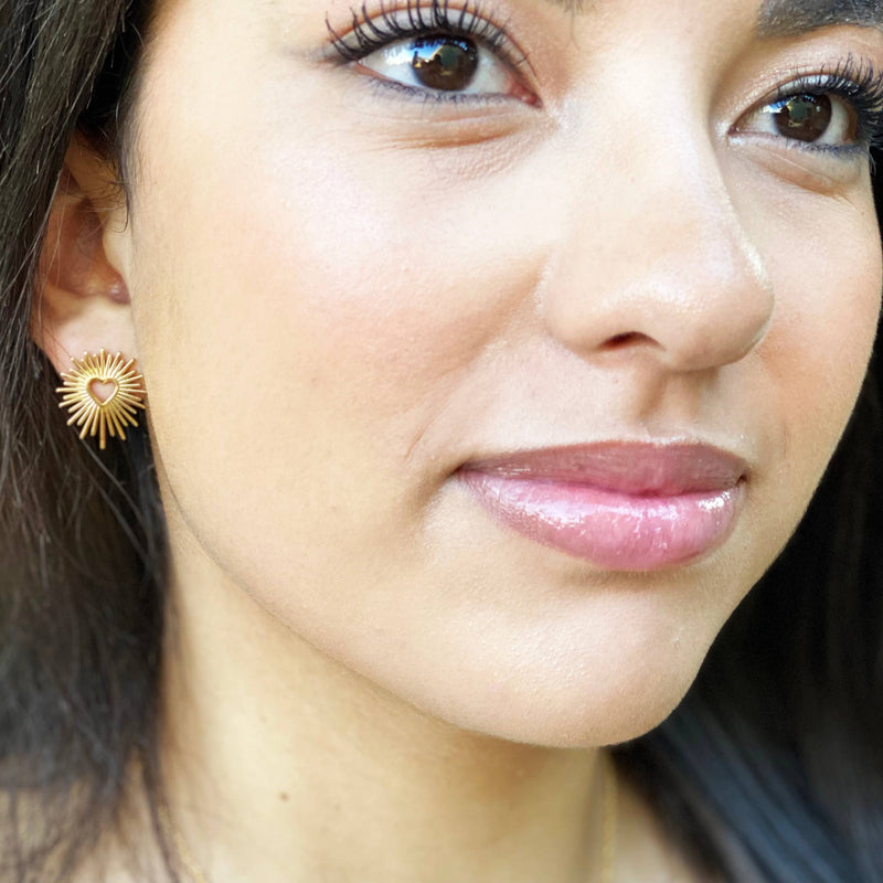 Mind's Eye Design | Open Heart Stud Earrings