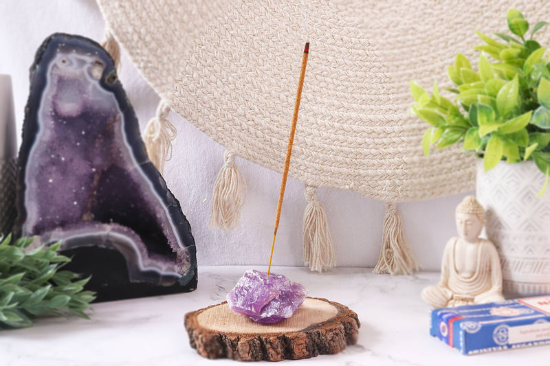Natures Artifacts | Amethyst Incense Stick Holder