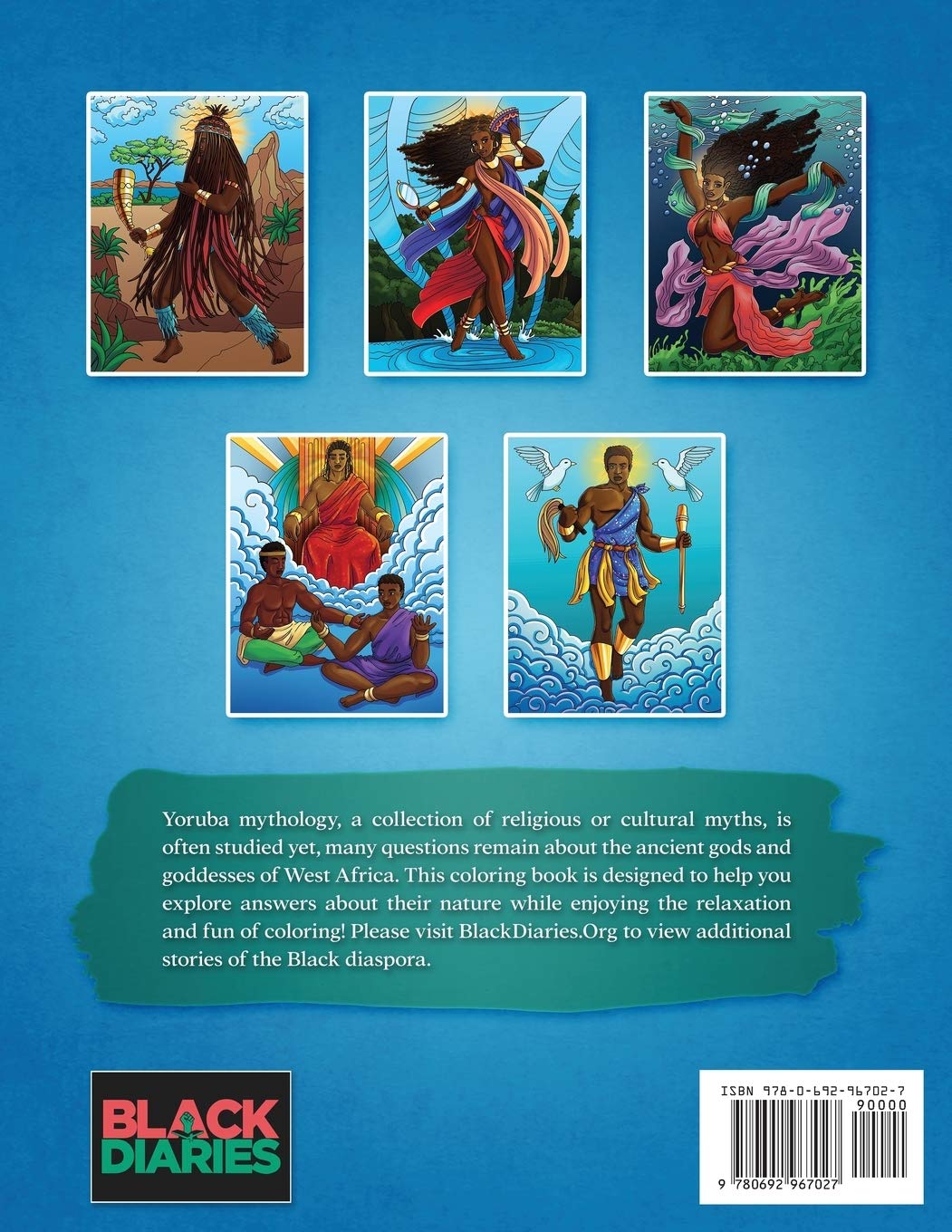 Yoruba Mythology Coloring Book: The Gods and Goddesses of Yorubaland | Paperback
