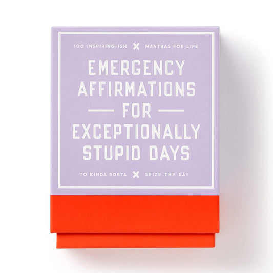 Emergency Affirmations for Exceptionally Stupid Days | Card Deck