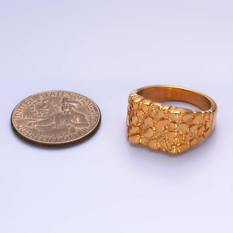 Aim Eternal | Textured Statement Signet Ring