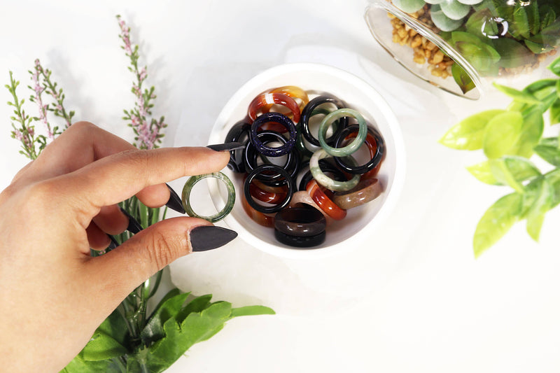 Natures Artifacts | Assorted Semi-Precious Gem Stone Rings