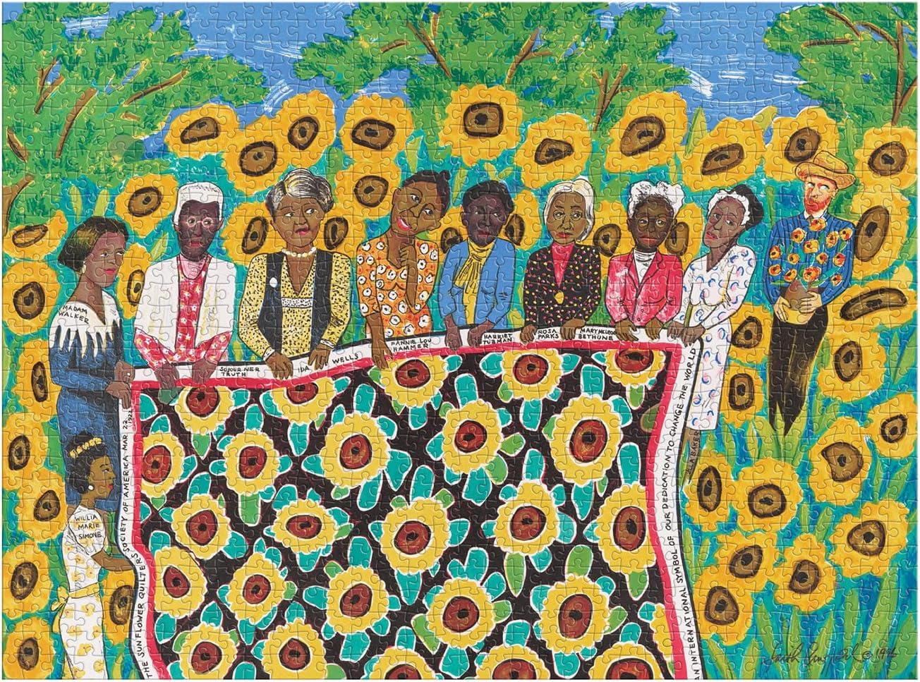 Galison Faith Ringgold The Sunflower Quilting Bee | Puzzle