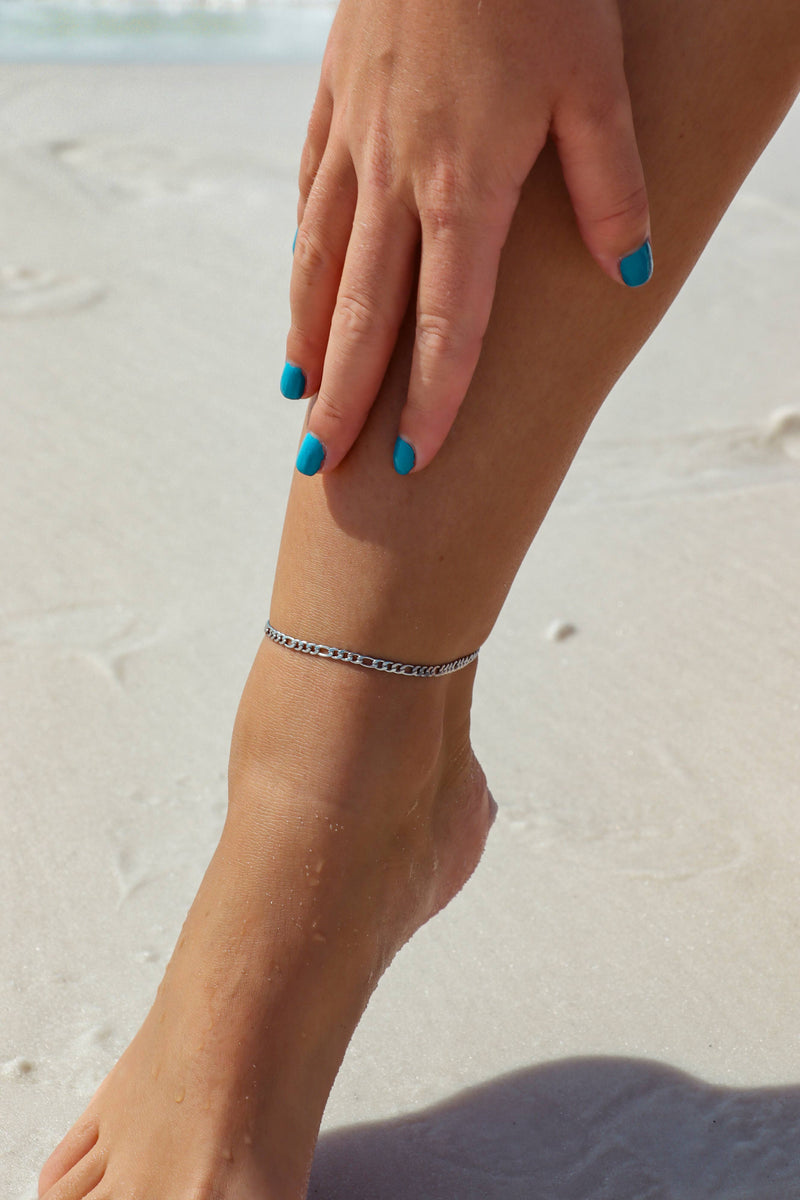 WJW | Stainless Steel Figaro Chain Bracelet