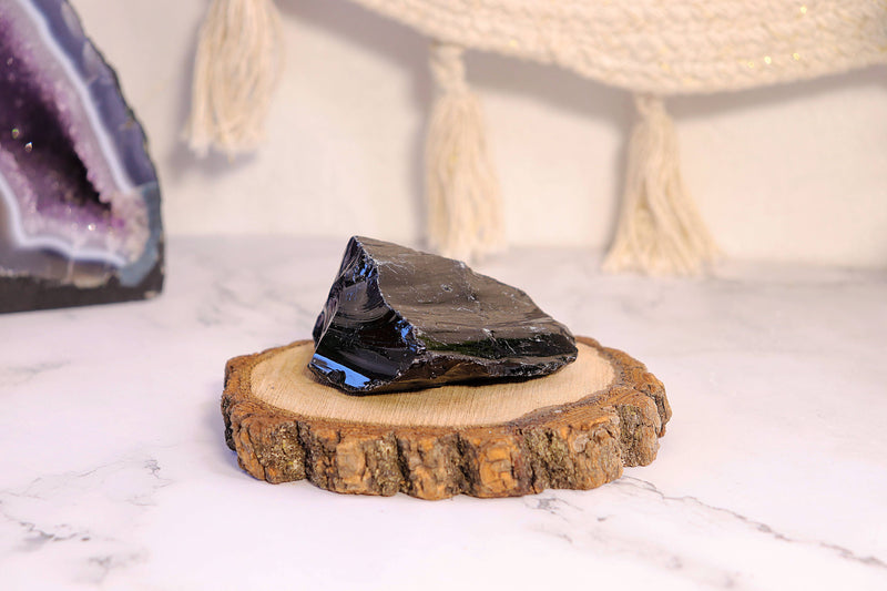 Black Obsidian Incense Stick Holder -Black Obsidian Incense