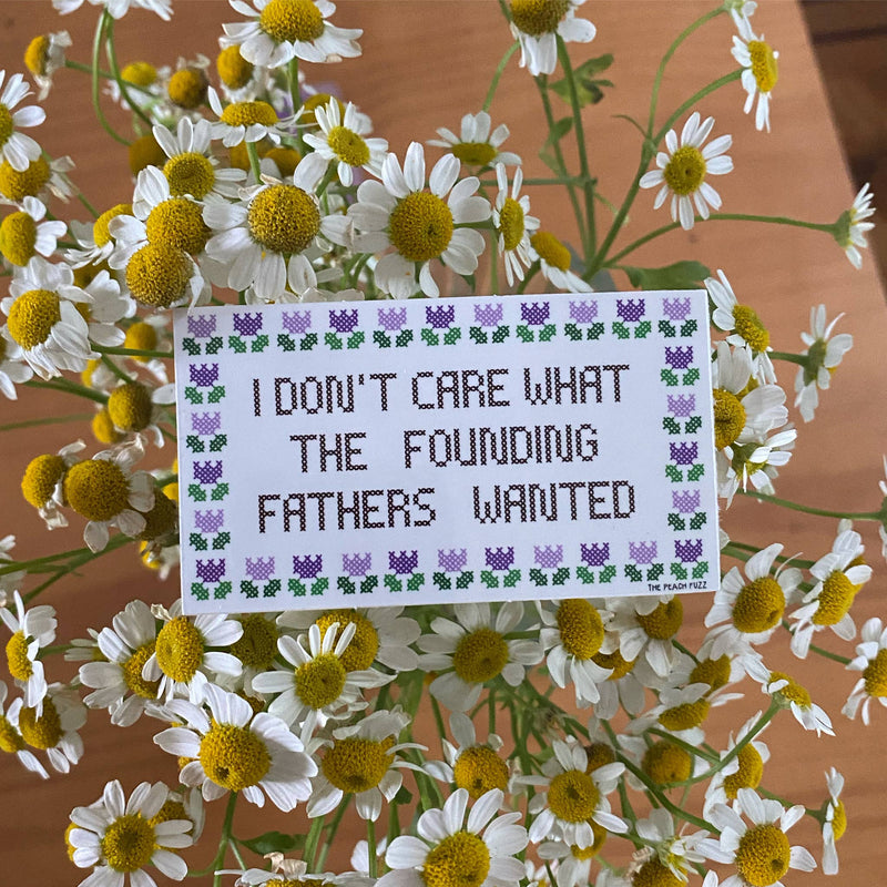 The Peach Fuzz | Founding Fathers Sticker