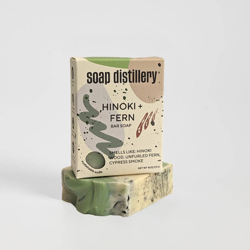 Soap Distillery | Hinoki + Fern Bar Soap